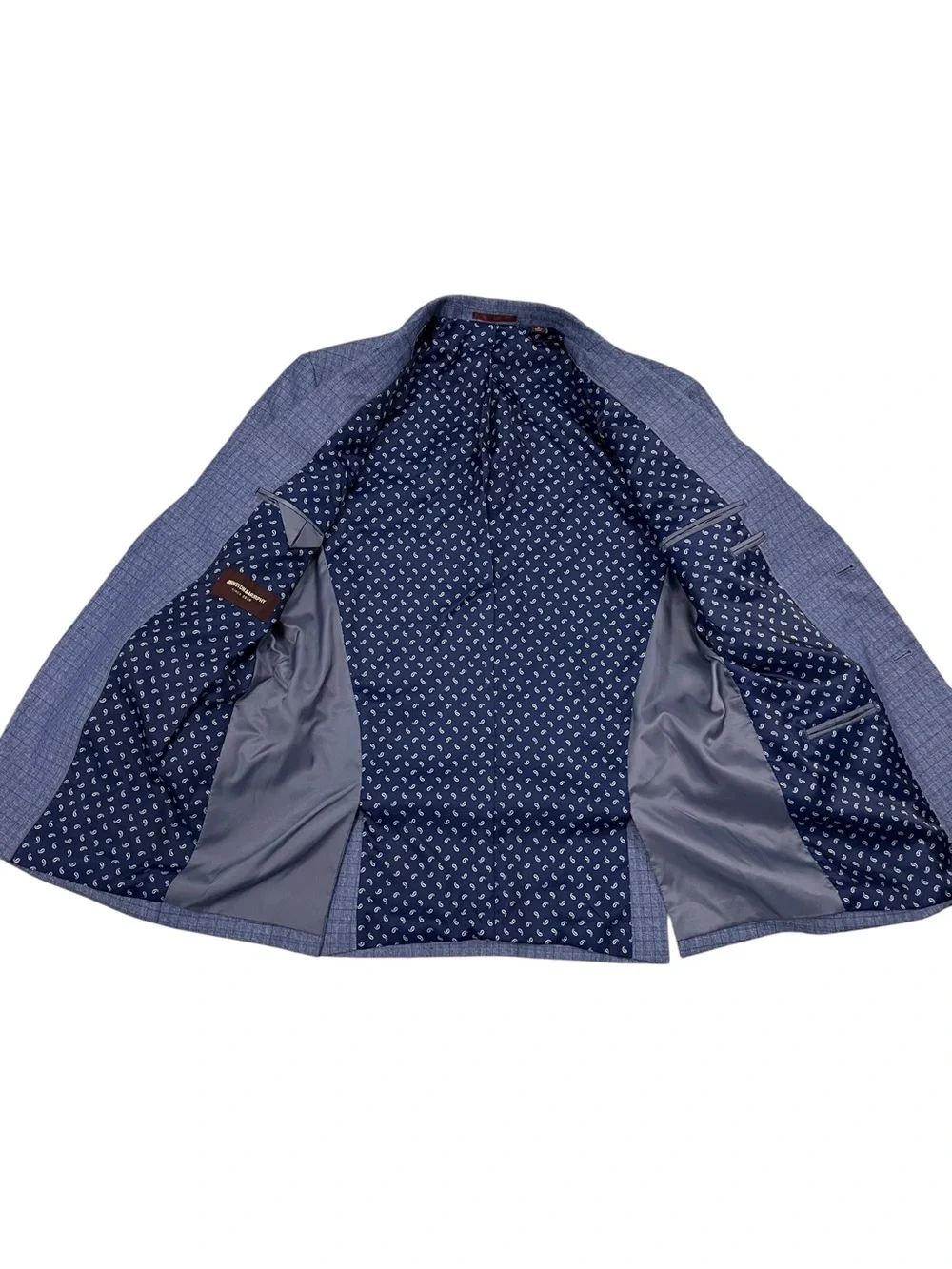 Johnston & Murphy Blue Blazer Men’s M Slim Fit Stretch Sport Coat Double Vent